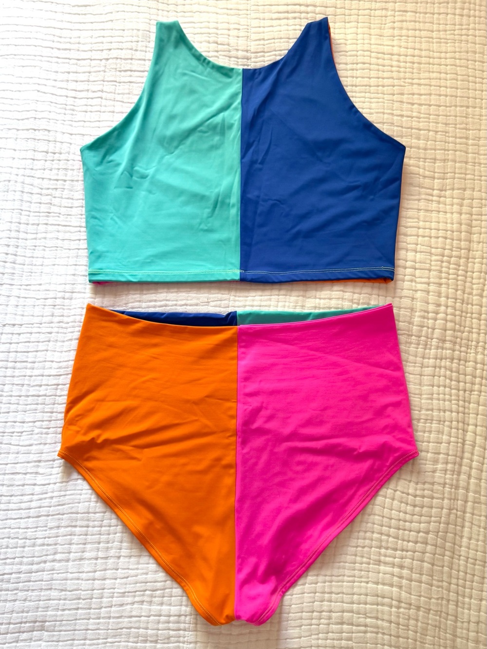 State The Label Swim Tank & Britches in Beach Ball 3XL tankini like new - Picture 2 of 9